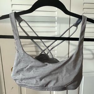 Lululemon grey sports bra size 4